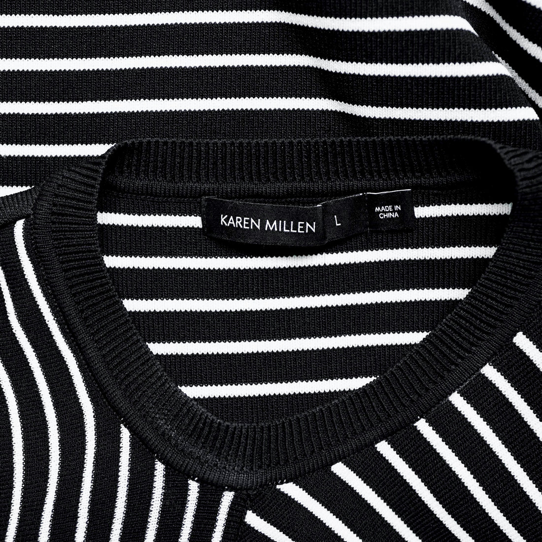 Karen Millen striped wrap sweater