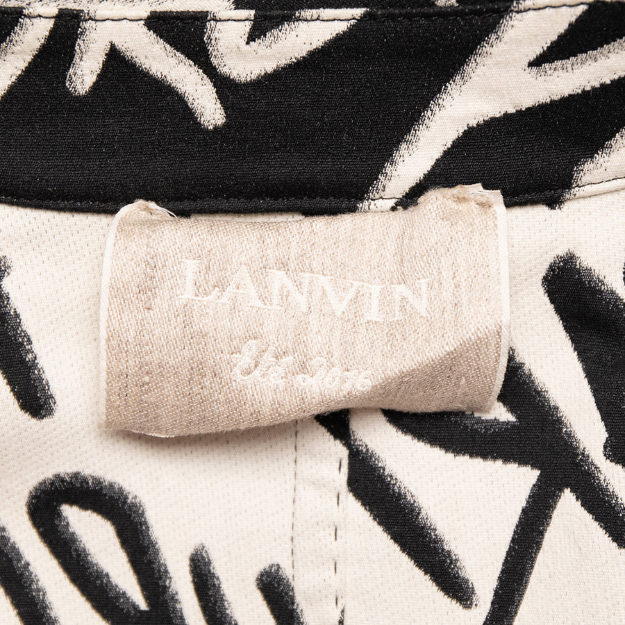 Lanvin wide-cut coat in signature print