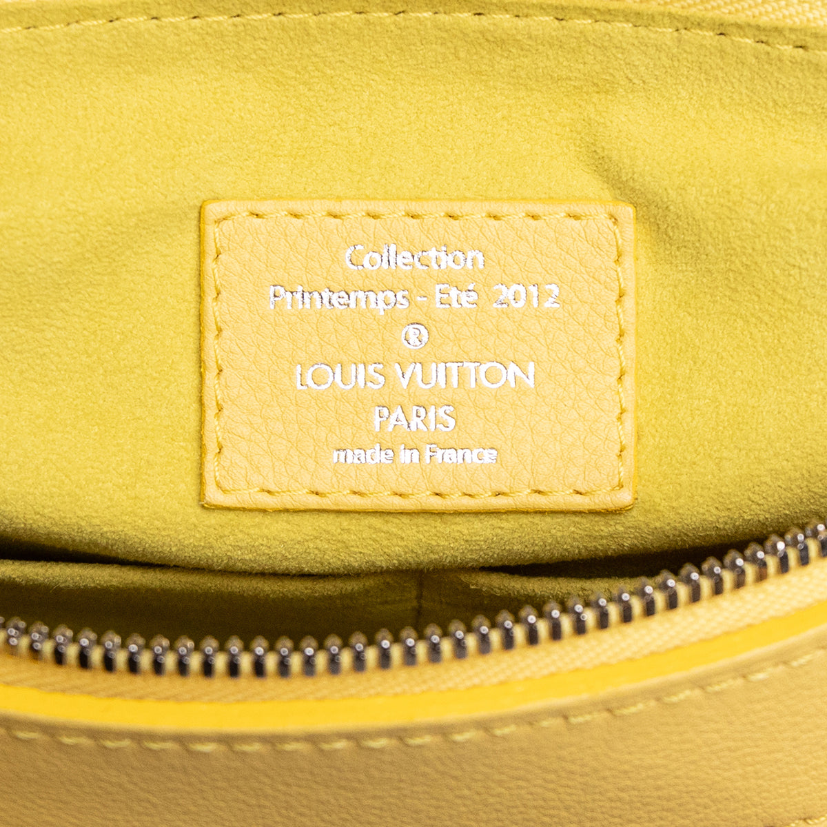 Louis Vuitton Limited Edition Yellow Monogram Denim Speedy Round Bag