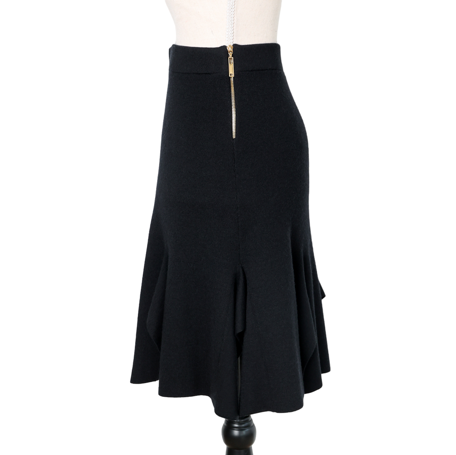 Louis Vuitton wool skirt with flounces