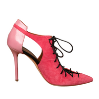 Malone Souliers lace-up ankle pumps