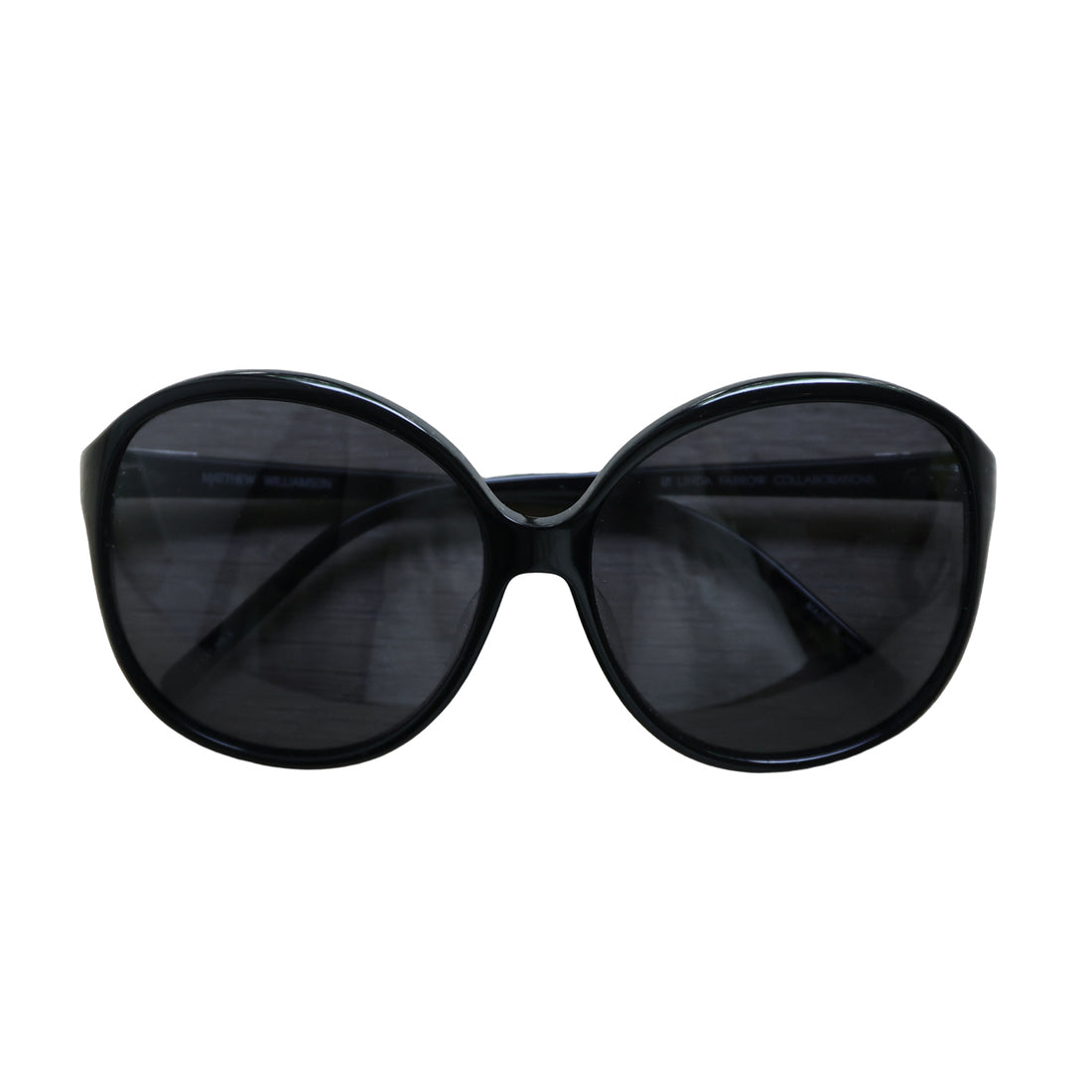Matthew Williamson x Linda Farrow Oversized Black Sunglasses