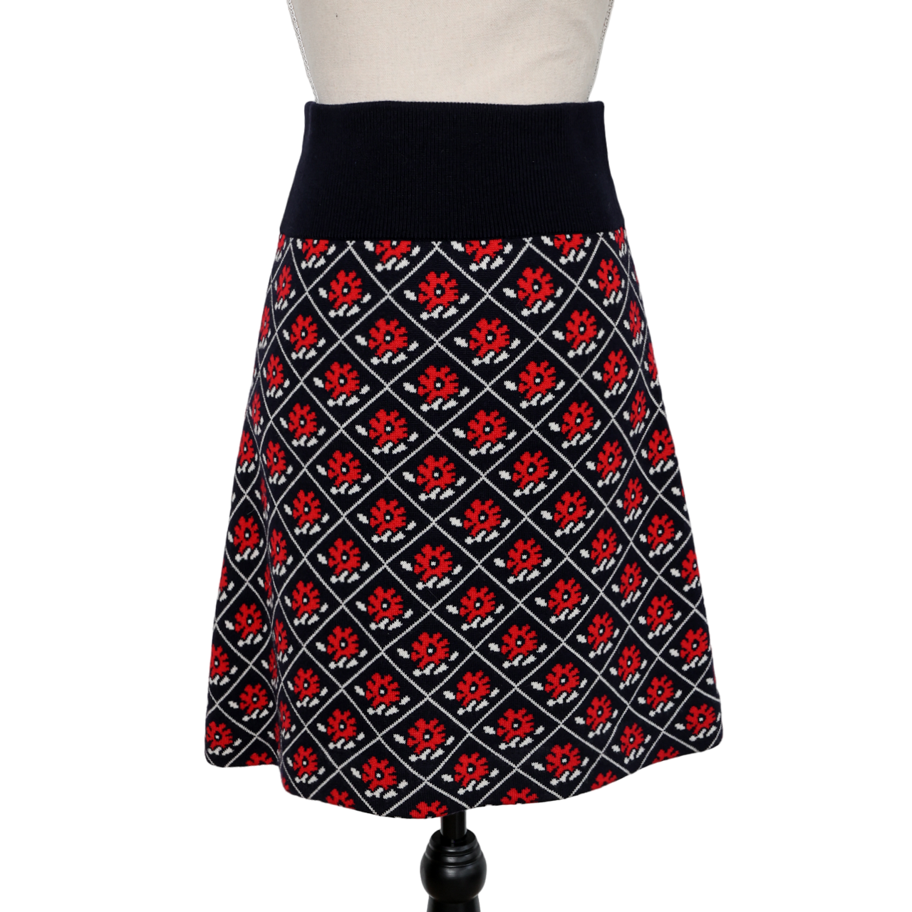 Miu Miu wool skirt with floral print – Style Definery 