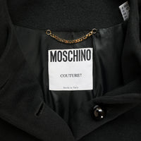 Moschino Couture wool coat with flounces