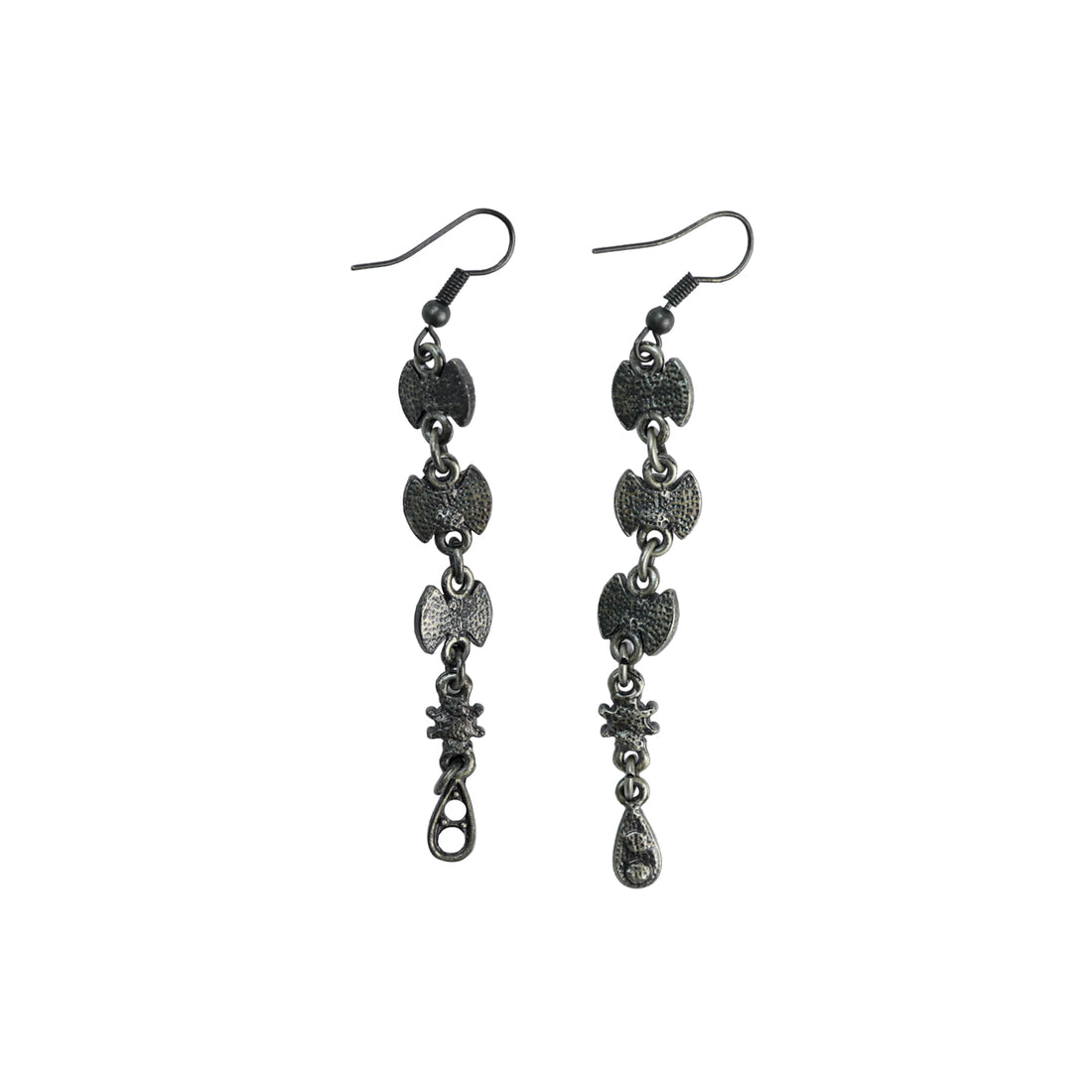 NN earrings with vintage-style crystals
