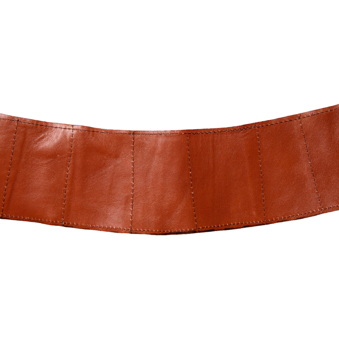 NN Red vintage lizard leather waist belt