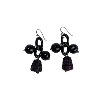 NN Black earrings