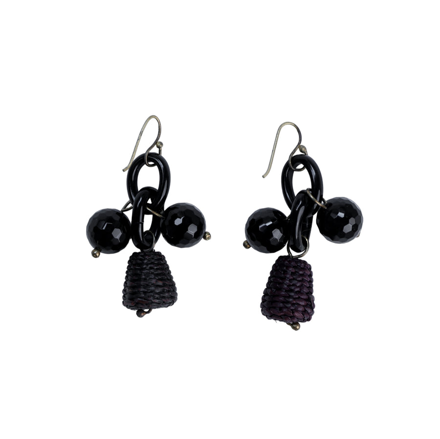 NN Black earrings
