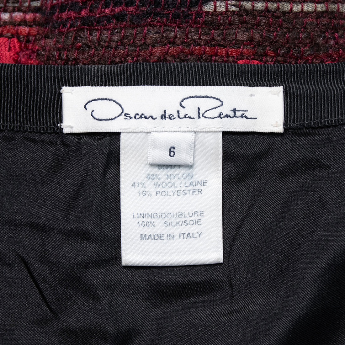 Oscar de la Renta Flared Tweed Skirt