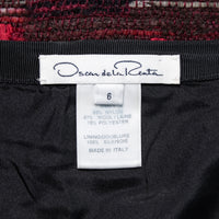 Oscar de la Renta Flared Tweed Skirt