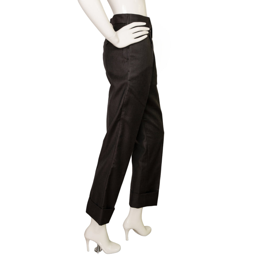 Prada 7/8 pleated trousers with pinstripes
