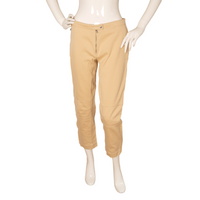 Prada beige summer jeans with side zip pockets