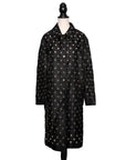 Prada Wide-cut coat with stylish eyelets