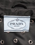 Prada Wide-cut coat with stylish eyelets