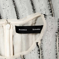 Proenza Schouler Sleeveless, elaborately crafted silk top