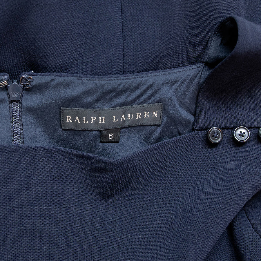 Ralph Lauren Klassisches Euikleid mit Schulterpassen-Knöpfen
