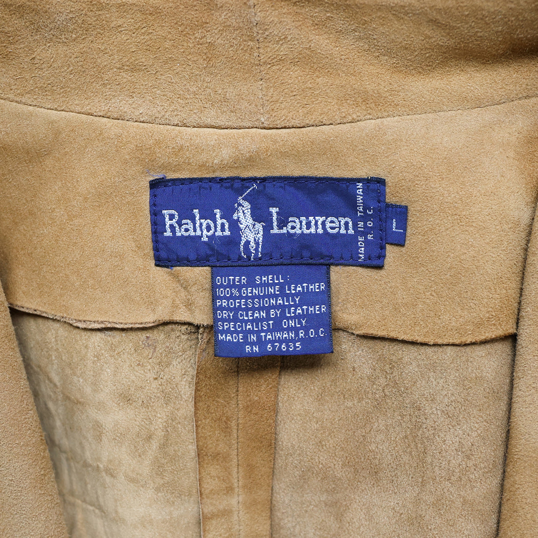 Ralph Lauren Vintage Wildlederjacke mit Fransendetails