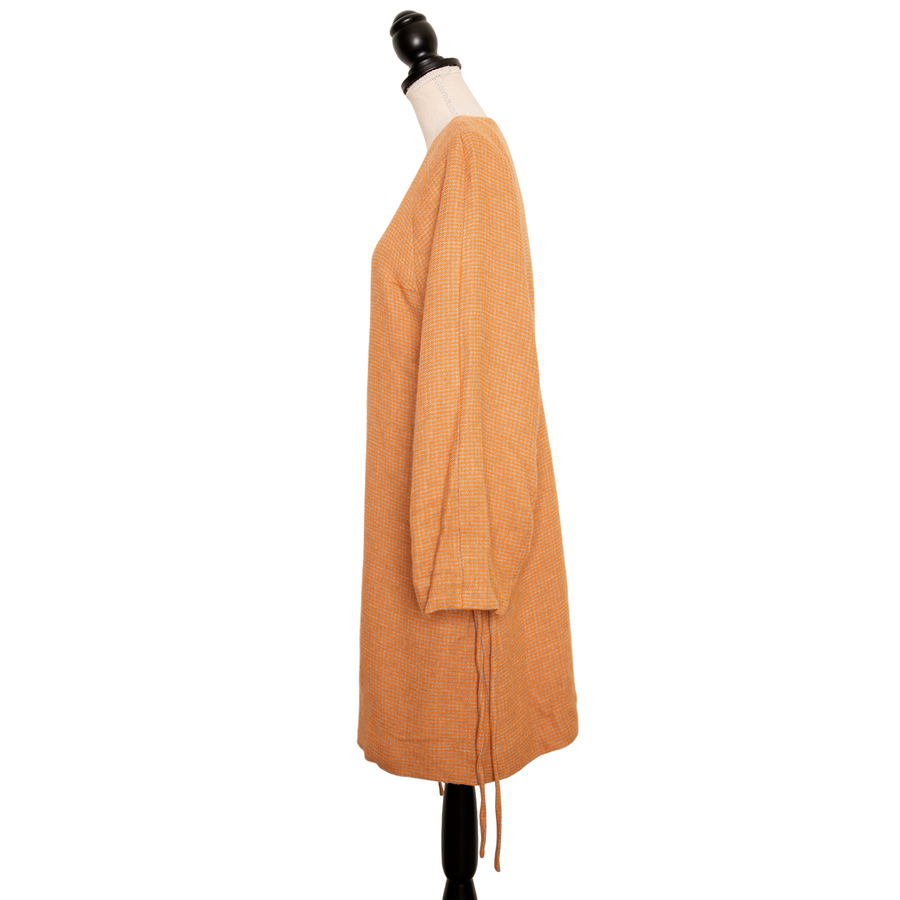 Rodebjer A-Linien Kleid im Sixties Style mit gerafften Ärmeln
