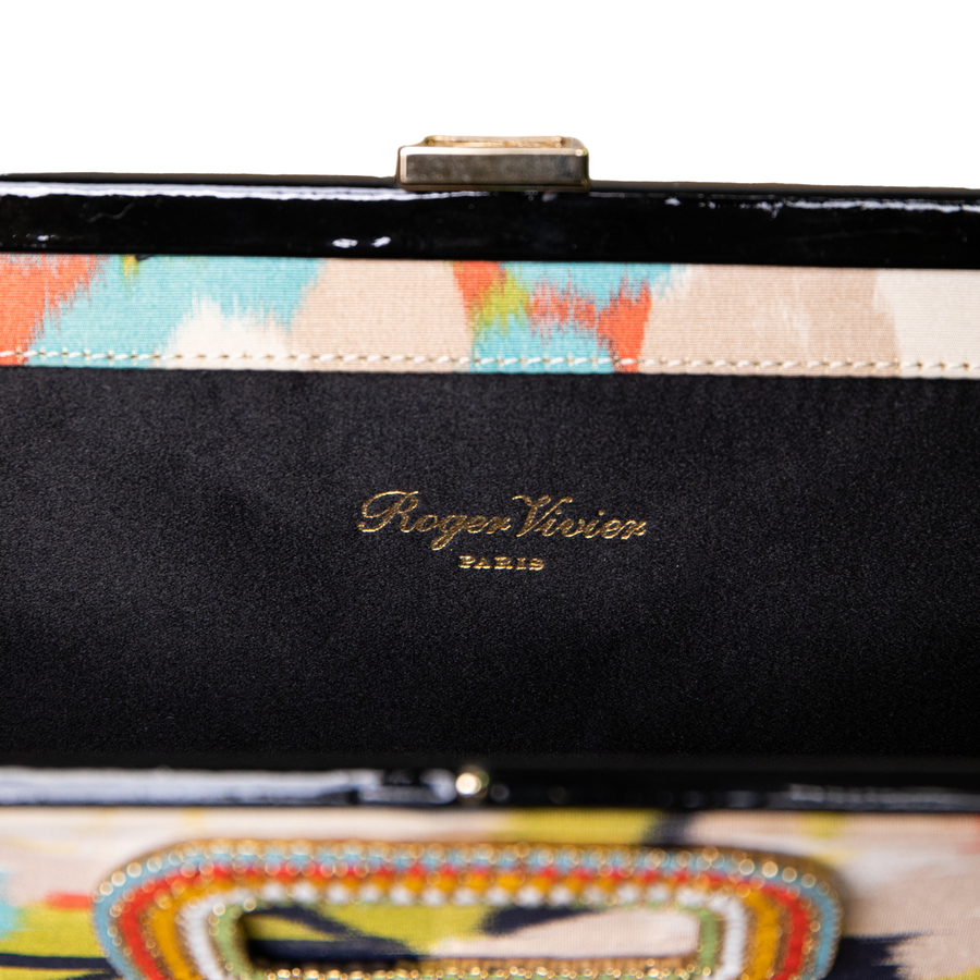 Roger Vivier evening clutch with signature closure