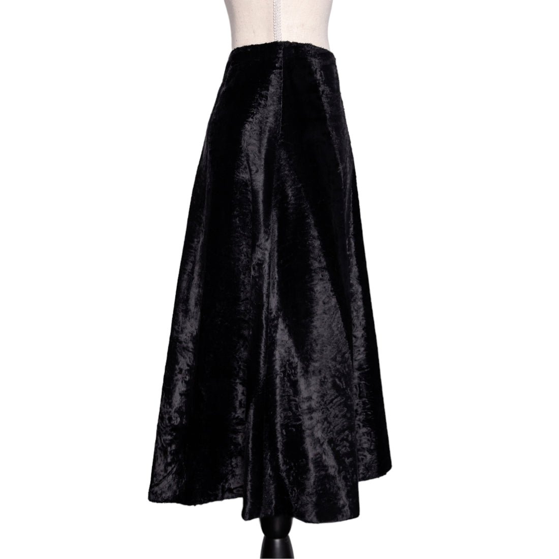 S Max Mara Flared Velvet Skirt