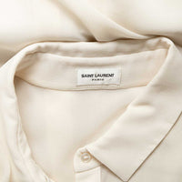 Saint Laurent semi-sheer blouse with ruffle sleeves