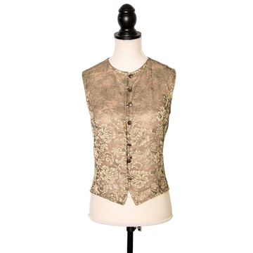 Yves Saint Laurent Shimmering vintage lace and silk waistcoat