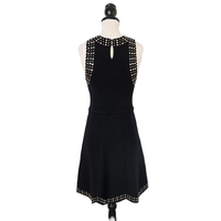 Sandro bodycon cocktail dress with mirrored studs