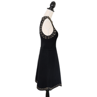 Sandro bodycon cocktail dress with mirrored studs