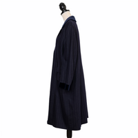 Steinengel pinstripe coat with velvet collar