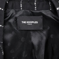 The Kooples Blazer mit silbernem Logoprint