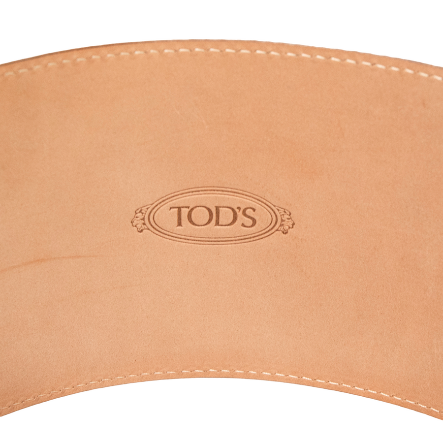 Tod's wide waist belt with an elaborate silver clasp