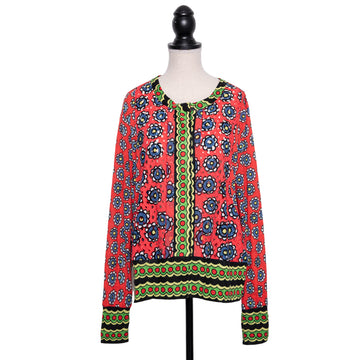 Tsumori Chisato Colorful jacket with hole lace details