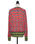 Tsumori Chisato Bunte Jacke mit Lochspitzendetails