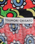 Tsumori Chisato Bunte Jacke mit Lochspitzendetails