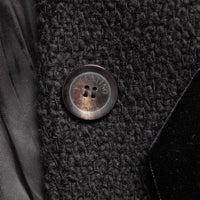 Valentino Roma wool coat with velvet details