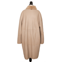 Windsor lambskin reversible coat in an oversize look