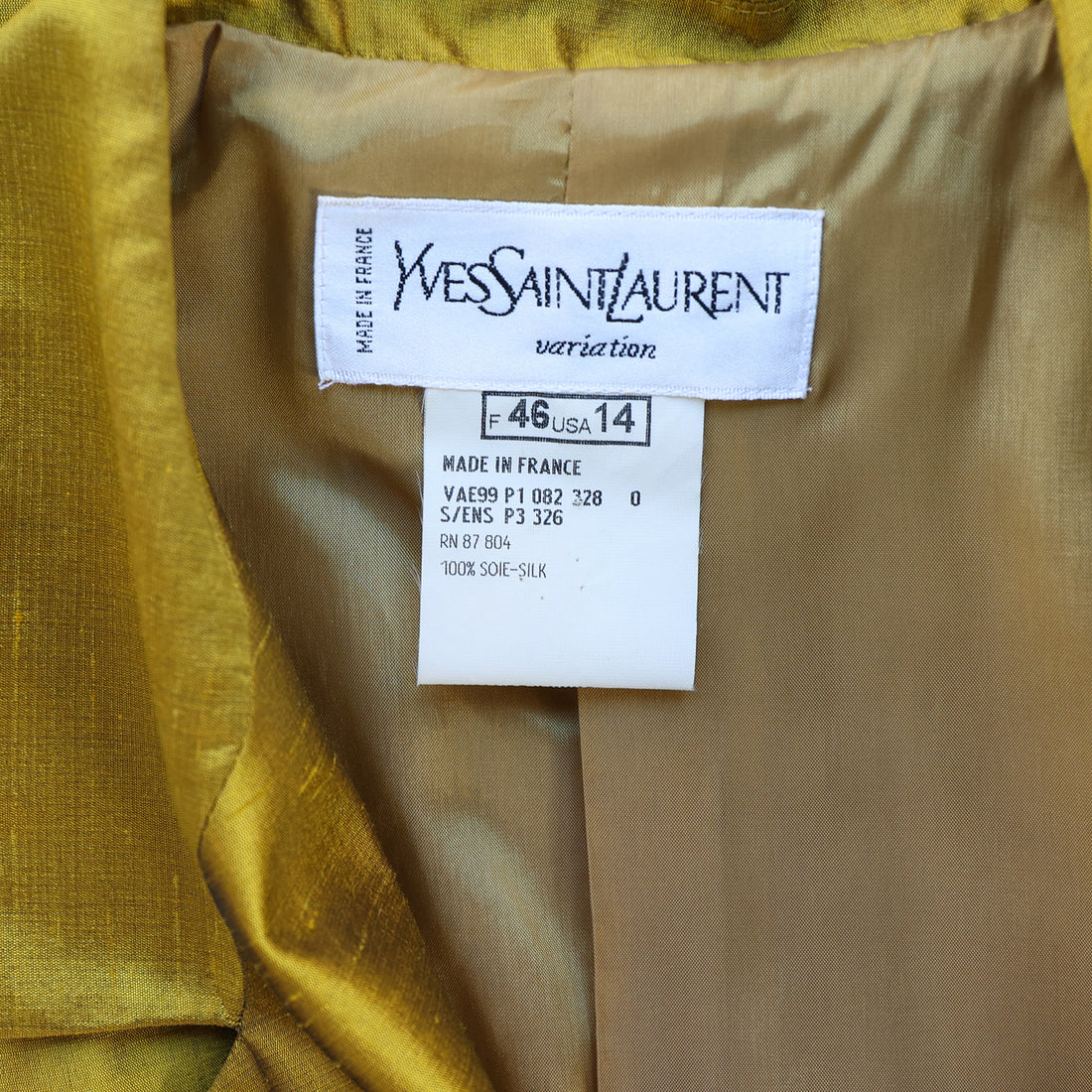 Yves Saint Laurent vintage wild silk blazer