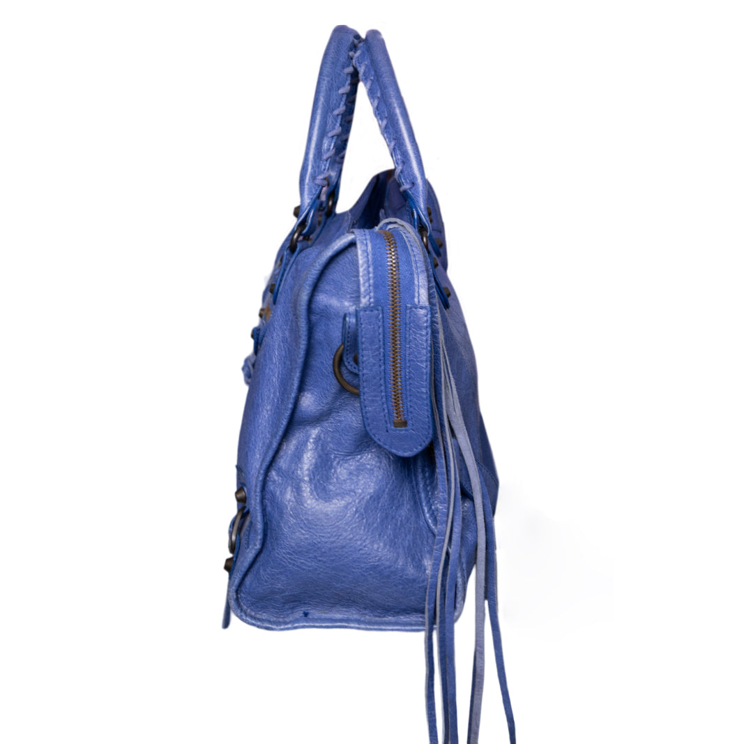 Balenciaga Blue Medium City Bag