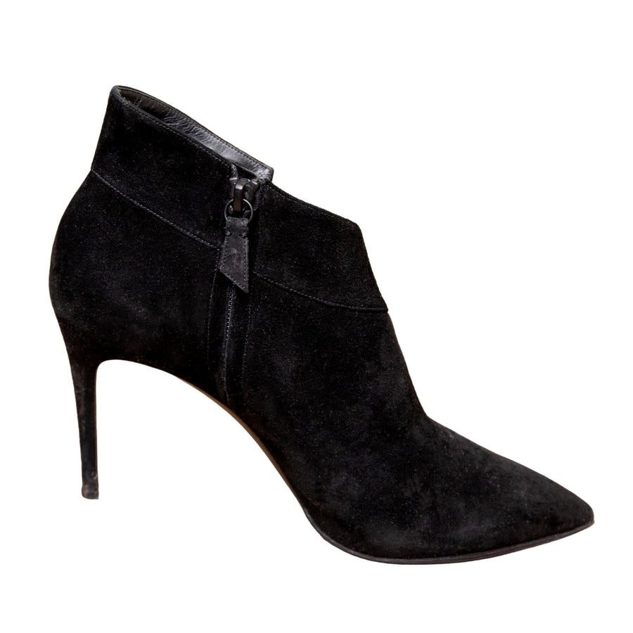 Casadei suede ankle boots with stiletto heels