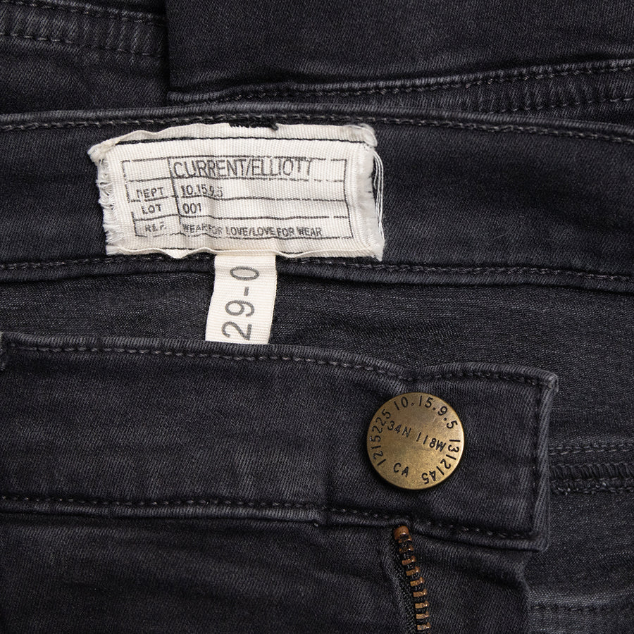 Current/Elliot Black "The Flat Pocket Cargo" jeans