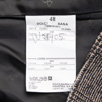 Dolce & Gabbana Klassischer Wollrock im Glencheck-Muster