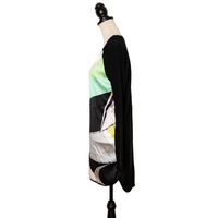 Emilio Pucci long-sleeved wool mini dress in signature print