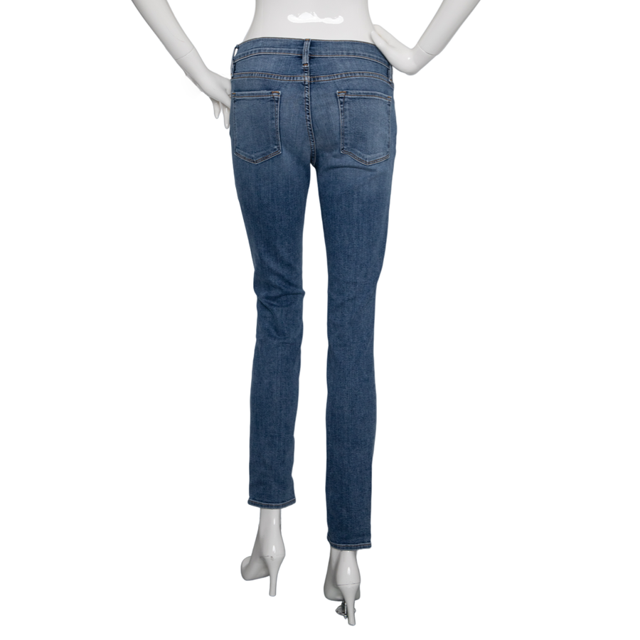 Frame Blaue Distressed "Le Skinny de Jeanne" Jeans