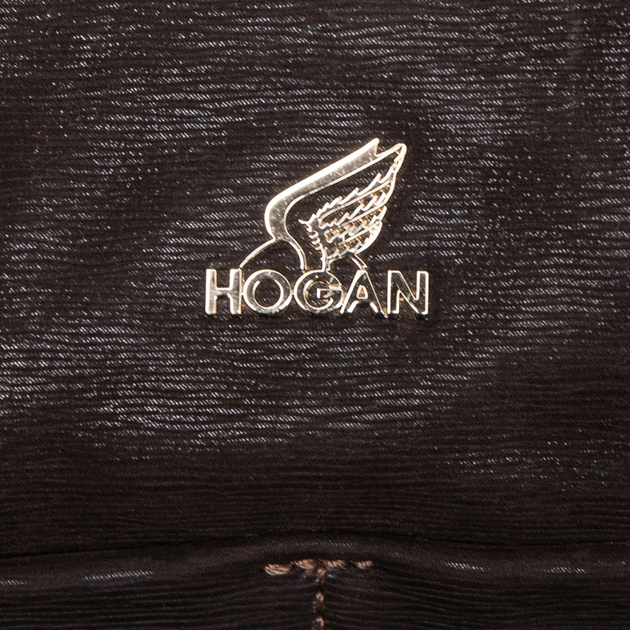 Hogan Handtasche aus beschichtetem Canvas mit goldenen Beschlägen