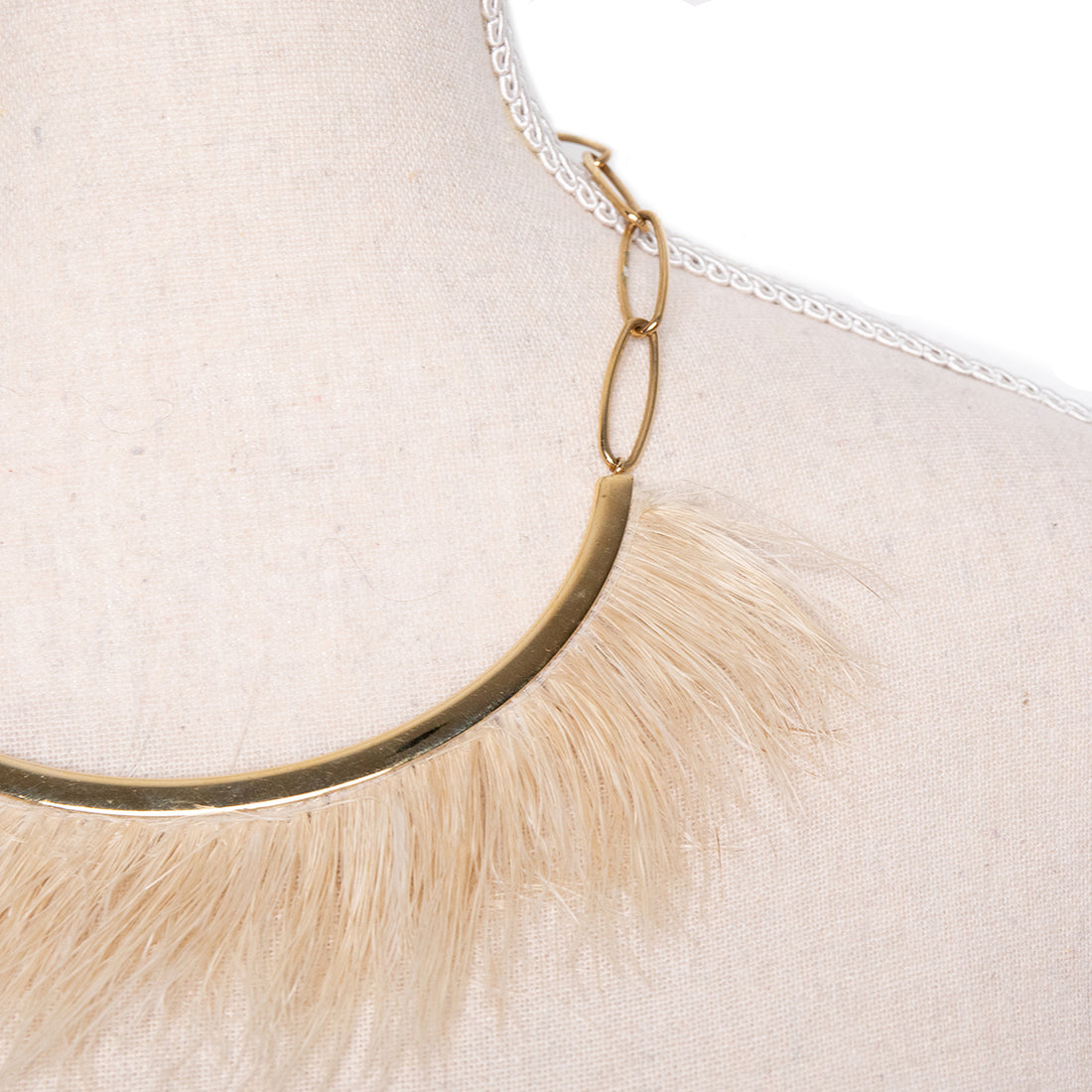 Isabel Marant choker with feather details