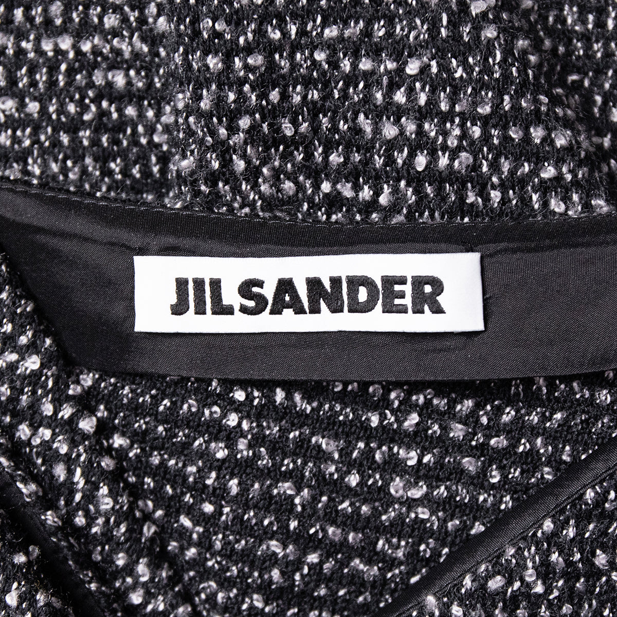 Jil Sander Leichtes Tweedkleid mit Knopfleisten