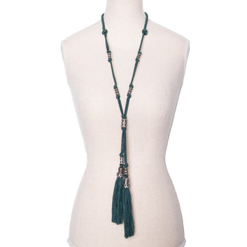 Lanvin necklace with decorative tassels and elaborate decorations