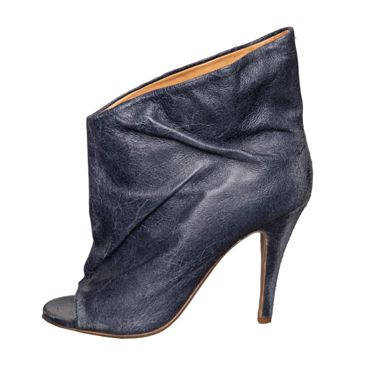 MM6 Maison Margiela open toe ankle boots in a used look
