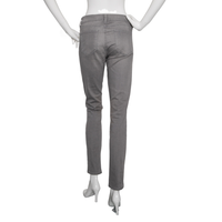 Paige Graue Jeans mit Zipper-Details