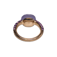 Pomellato Nudo Ring aus 18kt Roségold mit Amethyst und Jade